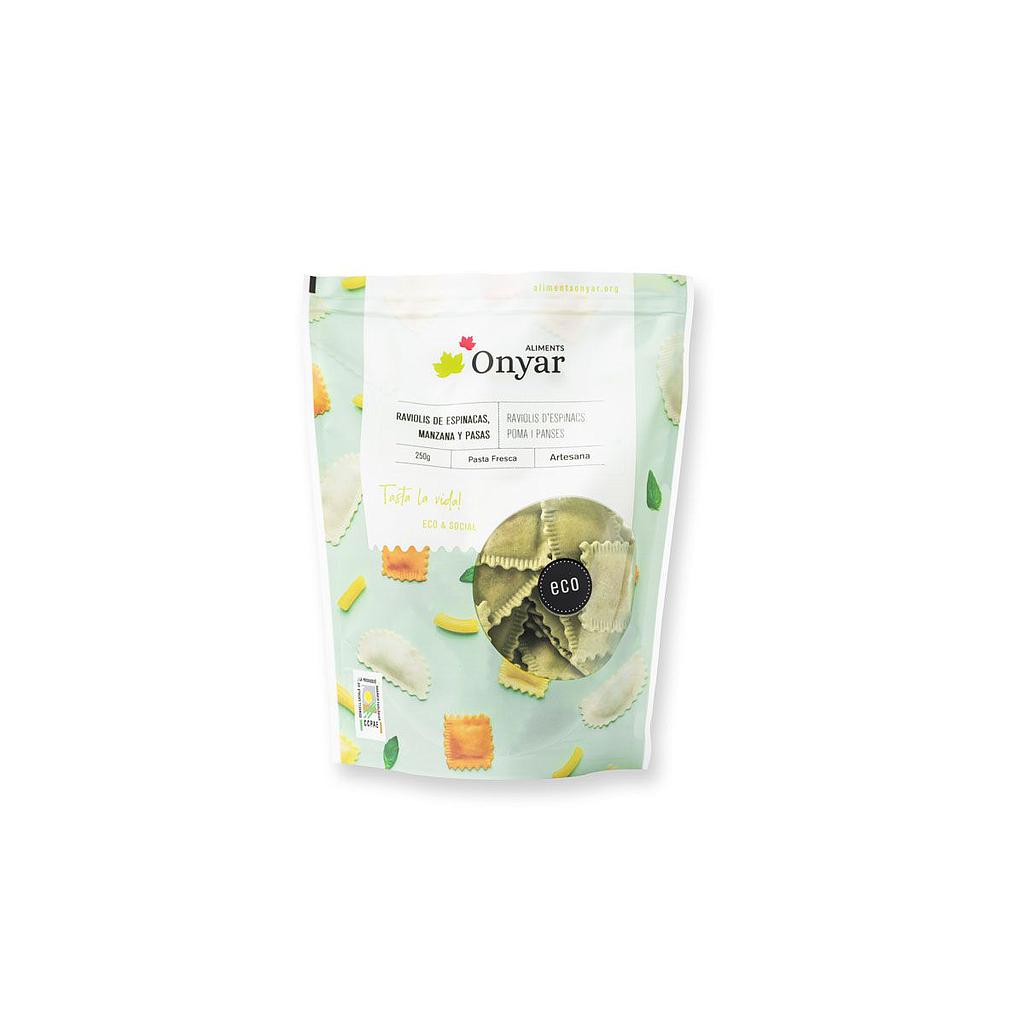 Raviolis espinacs, poma i panses, 250g