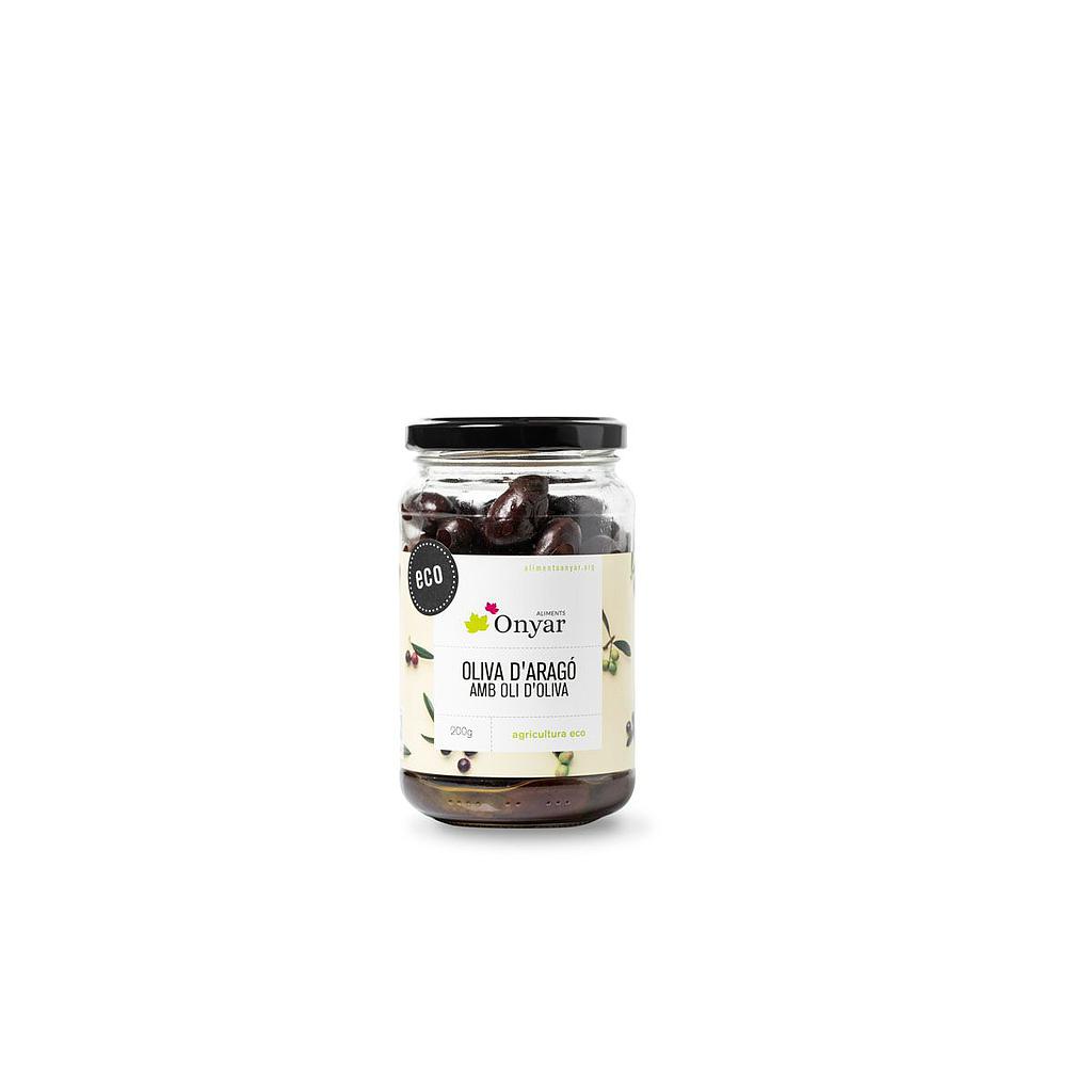 Oliva d'Aragó amb oli 200g, Onyar