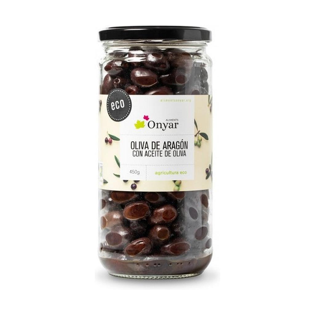 Oliva d'Aragó amb oli 450g, Onyar