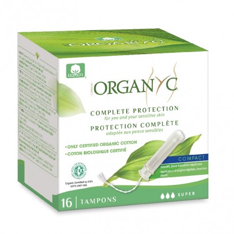 Tampons amb aplicador super 16u, Organyc