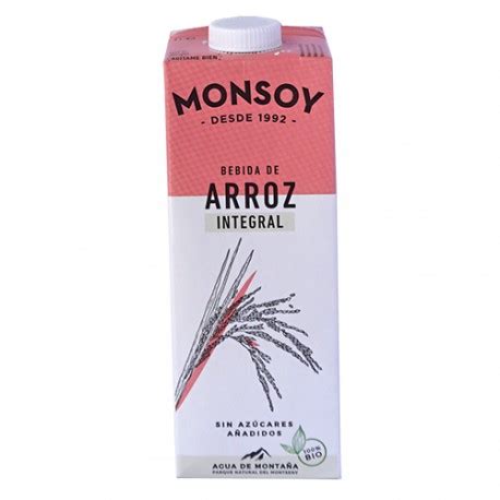 Beguda arròs integral 1l, Monsoy