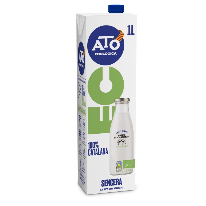 Llet de vaca sencera, 1l.  ATO