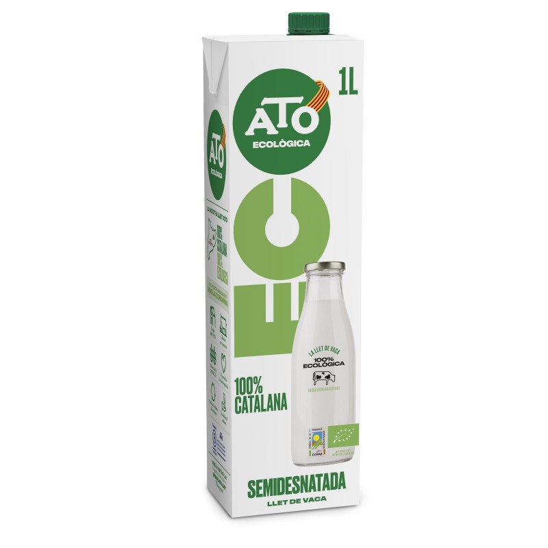 Llet de vaca semidesnatada 1l, ATO