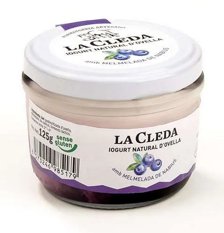 Iogurt ovella i melmelada nabius, 125g. La Cleda