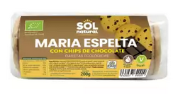 Maria espelta xips xocolata 200g, Sol Natural