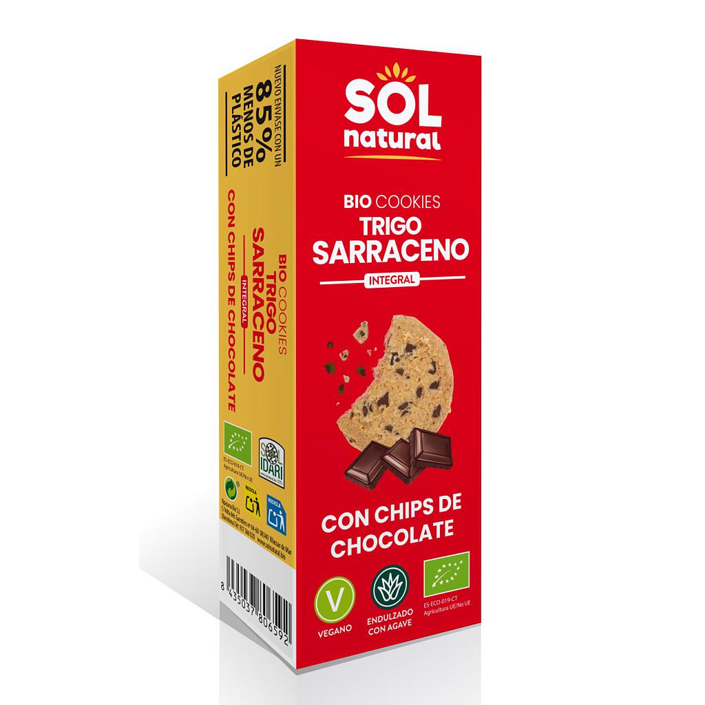 Galetes blat sarraí i xocolata 170g, Sol Natural