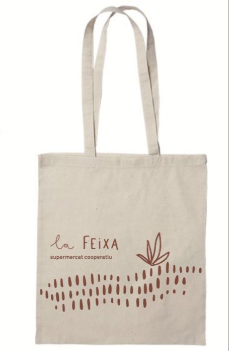 Bossa roba cotó  100% ecològic  Totebag La Feixa