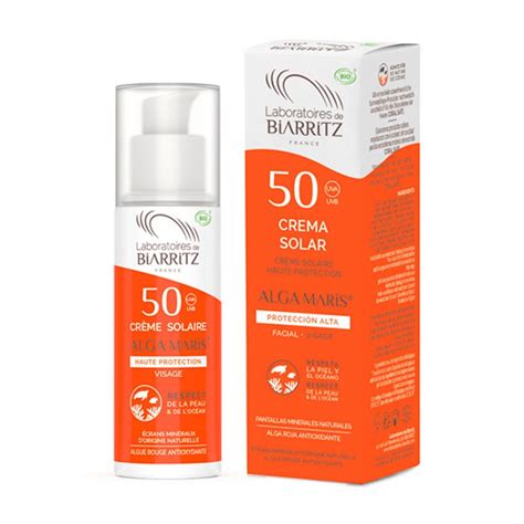 Crema solar facial F50+ 50ml, Alga Maris