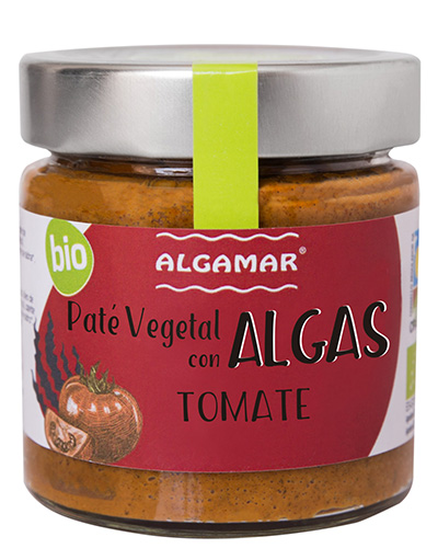 Paté d'algues a/tomàquet 180g, Algamar