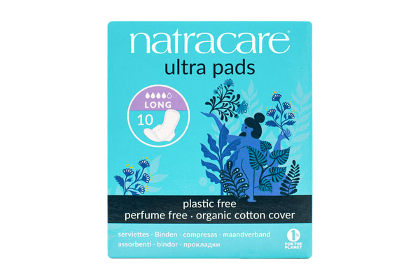 Compreses llargues amb ales 10u, Natracare