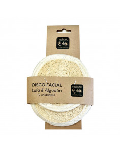 Disc facial luffa i cotó 2u. Naturcométika