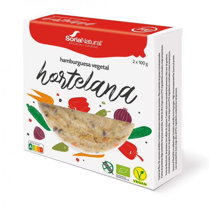 Hamburguesa Hortelana, 2x100g. Soria Natural