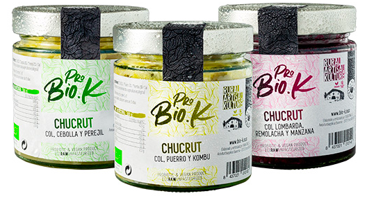 Xucrut de col, ceba i julivert 350g, BIO-K