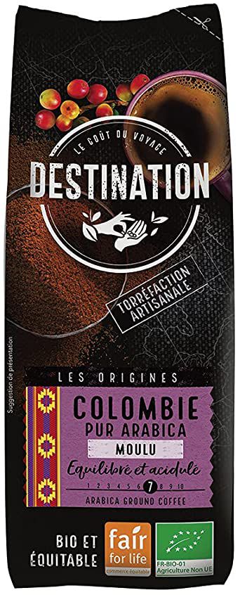 Cafè mòlt Colòmbia aràbiga 250g, Destination