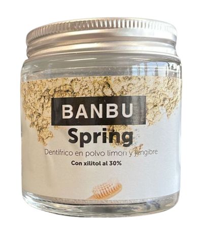 Dentifric en Pols llimona i gingebre Spring 60ml VIDRE, Banbu