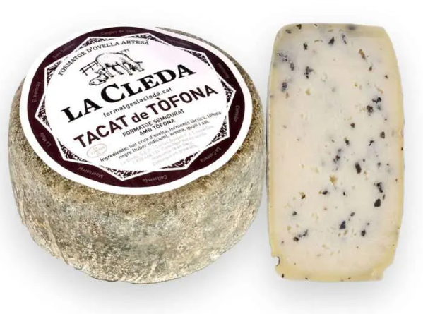 Formatge ovella tacat de tòfona,  La Cleda (Preu/Kg)