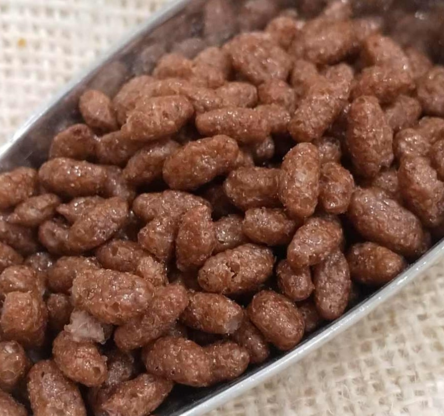 Arròs inflat amb cacau, La Grana