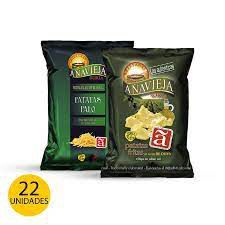 Xips vegetals amb oli d'oliva 80g, Añavieja