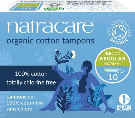 Tampons regular s/aplicador 10u, Natracare