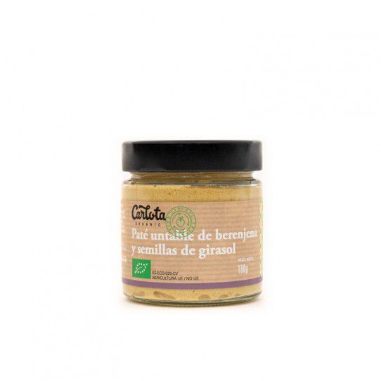 Paté alberginia i llavors de gira-sol, 180g Carlota