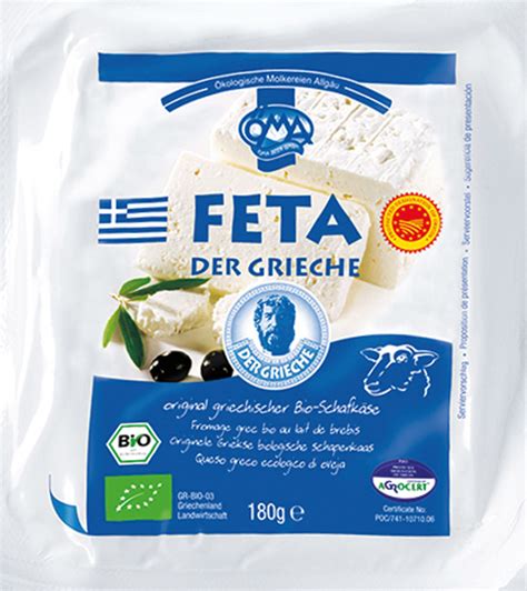 Formatge feta ovella &quot;der grieche&quot; bio, 180g.