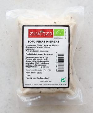 Tofu fines herbes, 250g. Zuaitzo