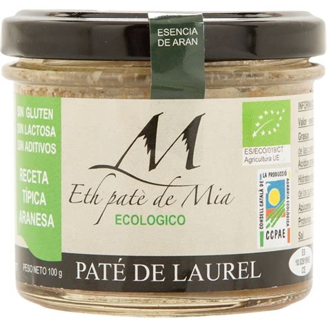 Paté porc amb llorer 100g, Eth Mia