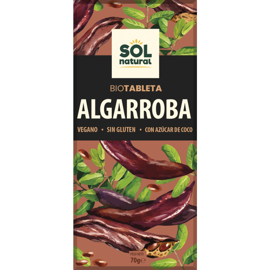 Tauleta de garrofa 70g, Sol Natural