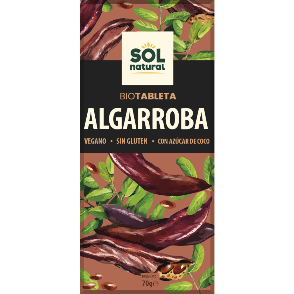 Tableta de garrofa BIO 70g Sol Natural