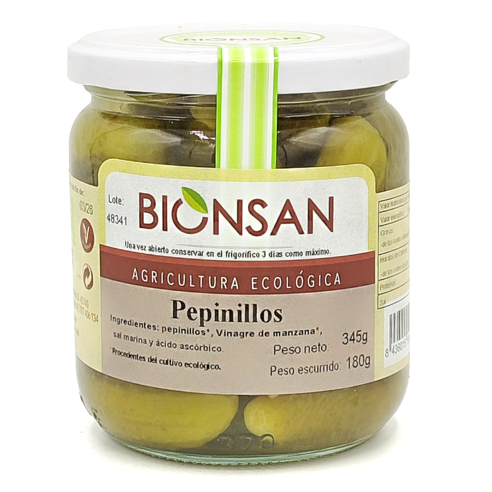 Cogombre agredolç, 350g Bionsan