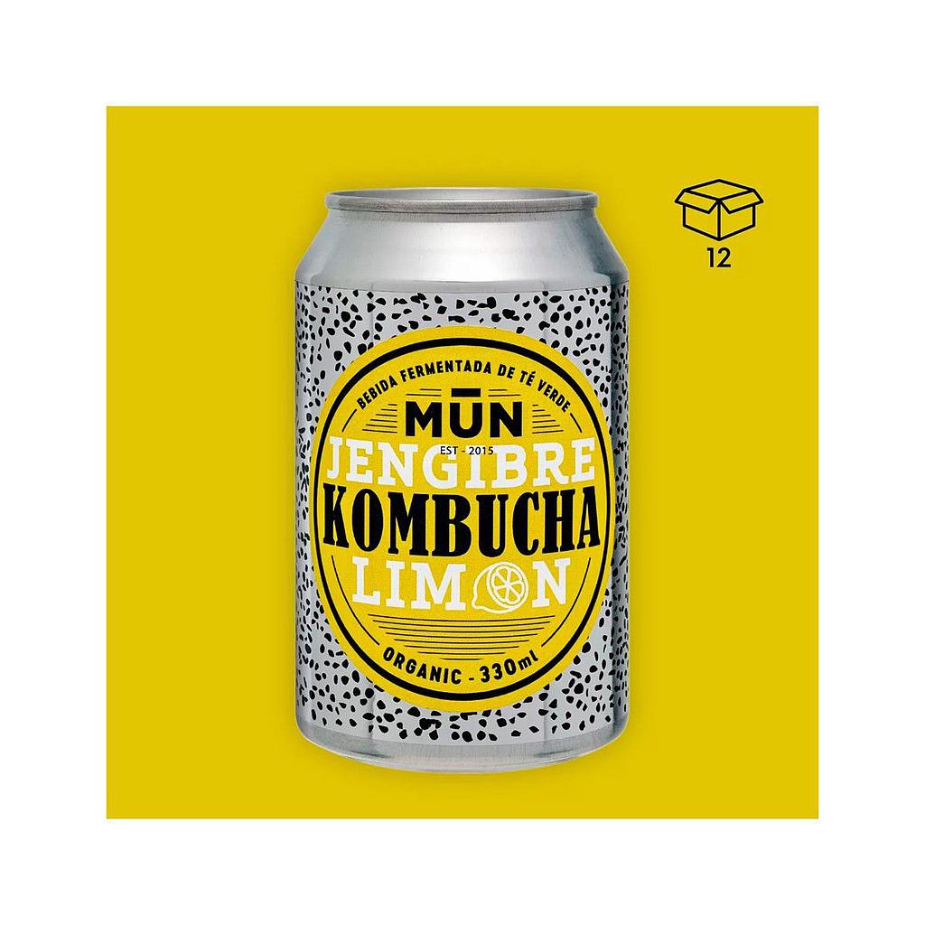 Kombutxa gingebre llimona llauna 330ml, Mun