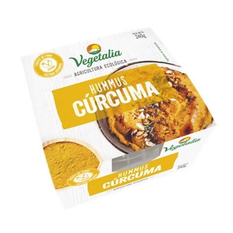 Hummus cigrons amb cúrcuma 220g, Vegetalia