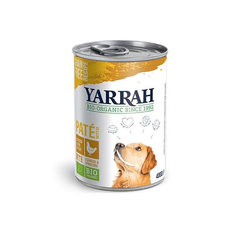 Paté pollastre per a gos 400g spirulina, Yarrah