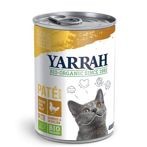 Paté pollastre per a gats 400g Yarrah