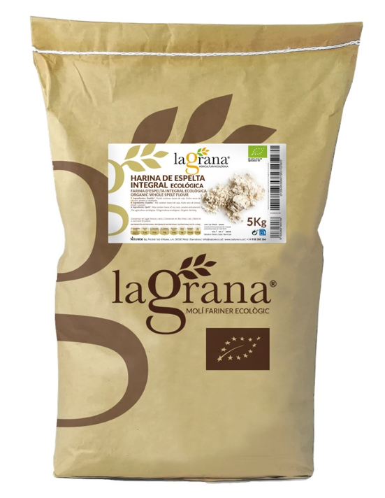 Farina Espelta Integral, 5Kg La Grana