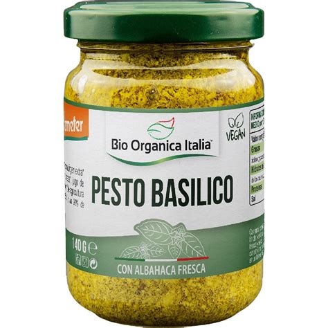 Pesto basilico 140g, Bio Organica Italia