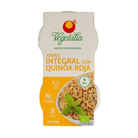 Arròs integral amb quinoa vermella 2x125g Vegetalia