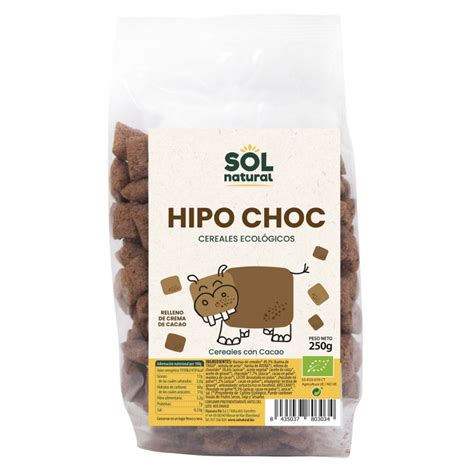 Hipo cereals farcits de xocolata 250g, Sol Natural