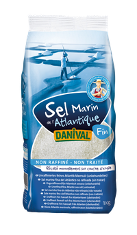 Sal marina gris fina, 1kg Danival