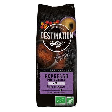 Cafè expreso mòlt bio 250g, Destination
