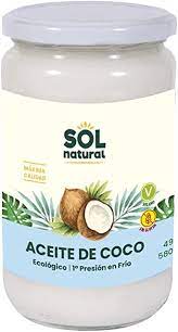 Oli de coco verge extra BIO 380ml, Sol Natural