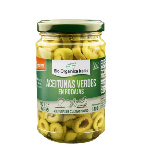 Olives verdes laminades 140g Bio Organic