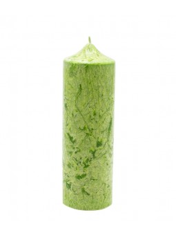 Espelma vegetal pilar verda, 1u. La Rueda Natural