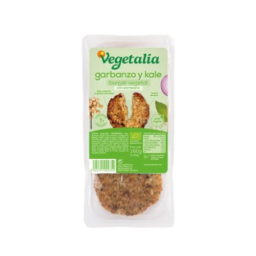 Hamburguesa cigrons i kale, 160g Vegetalia