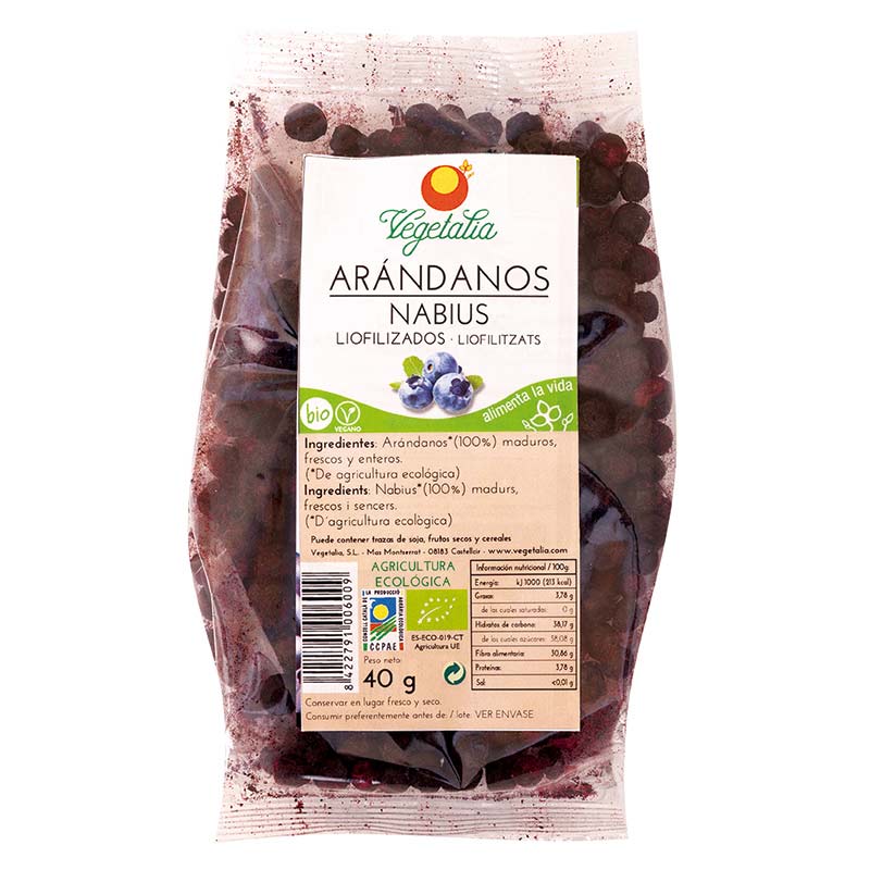 Nabius liofilitzats 40g, Vegetalia