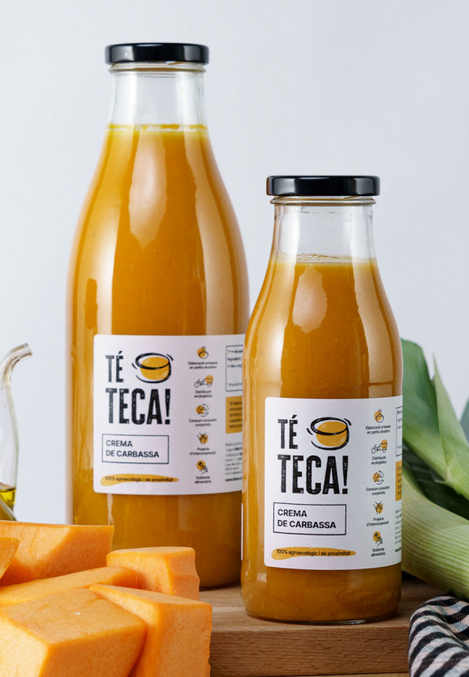 Crema de carbassa 1L, Té teca!