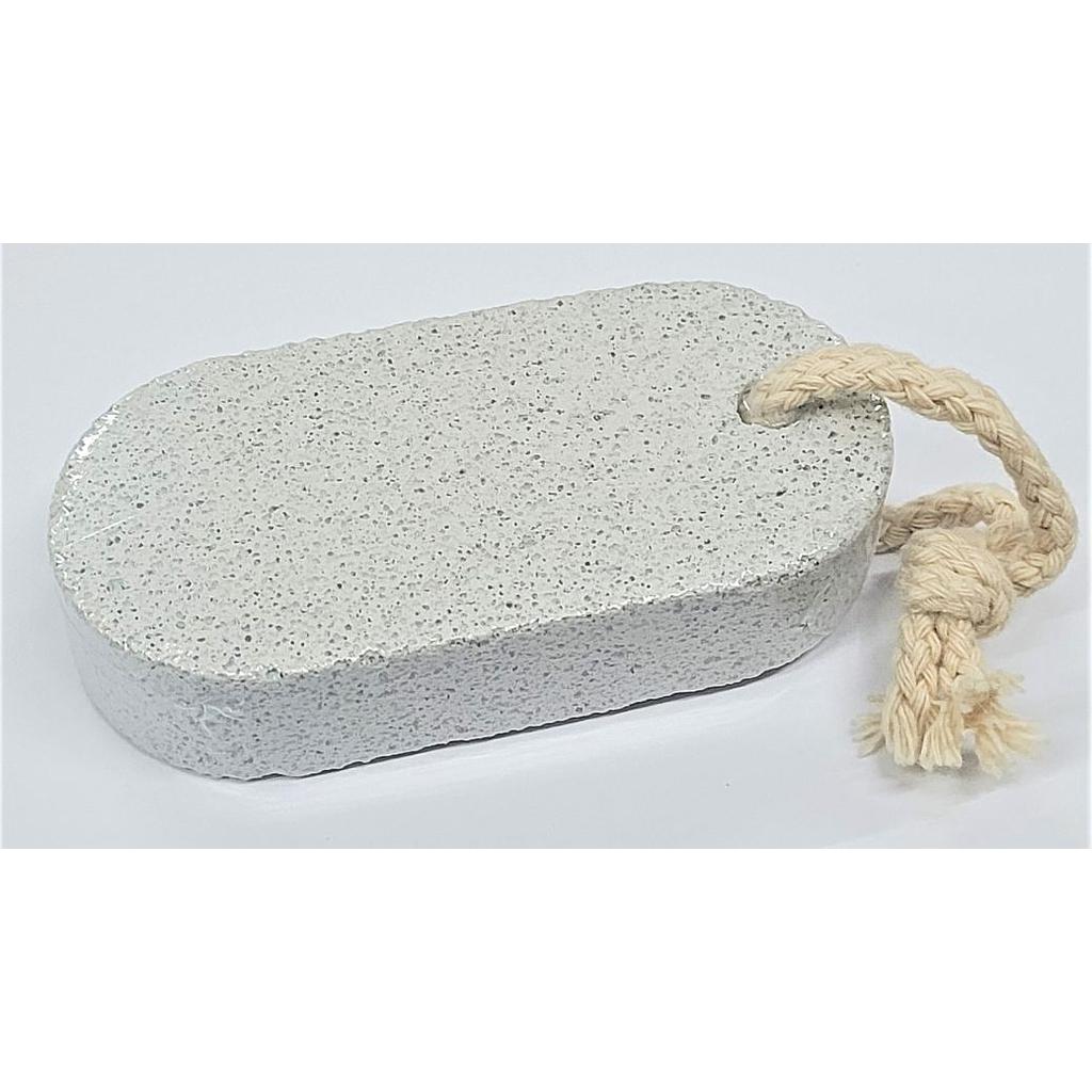 Pedra tosca ovalada amb cordill de cotó