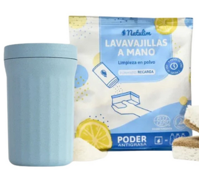 Rentavaixelles a mà en pols 250g + pot, Natulim