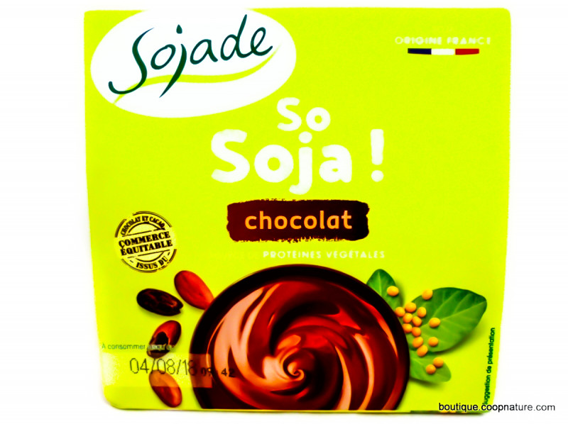Postres de soja xocolata 4x100g, Sojade
