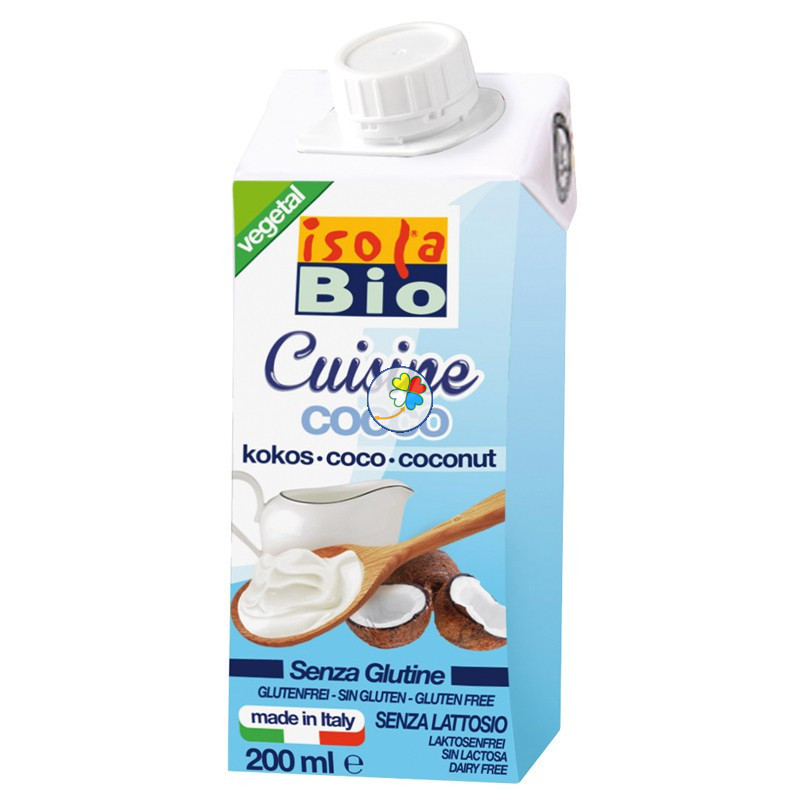 Crema coco per cuina 200ml Eco Isola Bio